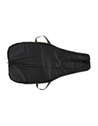 Pokrowiec na broń LPDK 18 1,25m, kolor oliwkowy, głowa byka beżowa, biza pomarańczowa