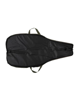 Pokrowiec na broń LPDK 19 1,25m, kolor oliwkowy haft dzik stoi w trawie, biza seledynowa