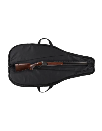 Pokrowiec na broń LPDK2 02 1,25m długa kieszeń, kolor kamuflaż wojskowy/czarny haft mała tarcza czarna