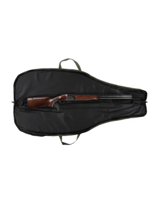 Pokrowiec na broń LPDK2KAM 03 1,25m, kolor kamuflaż leśny, haft jeleń ryczy w trawie, długa kieszeń