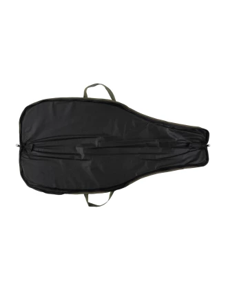 Pokrowiec na broń LPDK2KAM 03 1,25m, kolor kamuflaż leśny, haft jeleń ryczy w trawie, długa kieszeń