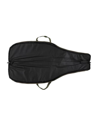 Pokrowiec na broń LPDK2KAM 04 1,25m, kolor kamuflaż leśny haft tarcza pomarńczowa