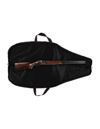 Pokrowiec na broń zamszowy L2ZPLUS K02 1,12m, kolor brązowy, haft jeleń ryczy w trawie