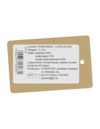 Pokrowiec na broń zamszowy L2ZPLUS K02 1,12m, kolor brązowy, haft jeleń ryczy w trawie