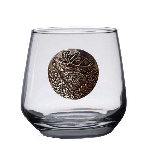 Szklanki do whisky Golden Fox Luna Jeleń zdobione odlewanym elementem 6 szt. Szklanki do whisky Golden Fox Luna Jeleń zdobione odlewanym elementem 6 szt.