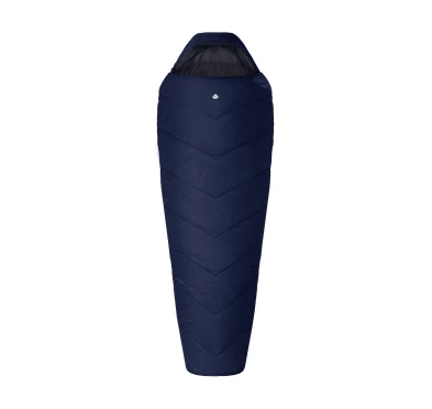 Śpiwór Alpinus Fiber Pro 1500 dla praworęcznych, granatowy