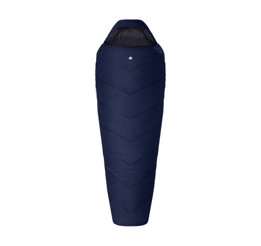 Śpiwór Alpinus Fiber Pro 1500 dla praworęcznych, granatowy