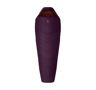 Śpiwór Alpinus Fiber Pro WS 1100 dla leworęcznych, burgundowy