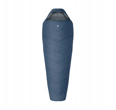 Śpiwór Alpinus Fiber Pro WS 1300 dla leworęcznych, szałwiowy