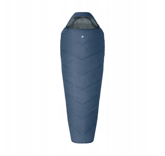 Śpiwór Alpinus Fiber Pro WS 1300 dla leworęcznych, szałwiowy