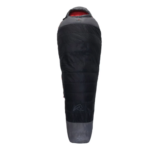 Śpiwór puchowy Robens Serac 600 dla leworęcznych -14C (195 cm) - czarny