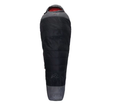 Śpiwór puchowy Robens Serac 600 dla praworęcznych -14C (195 cm) - czarny