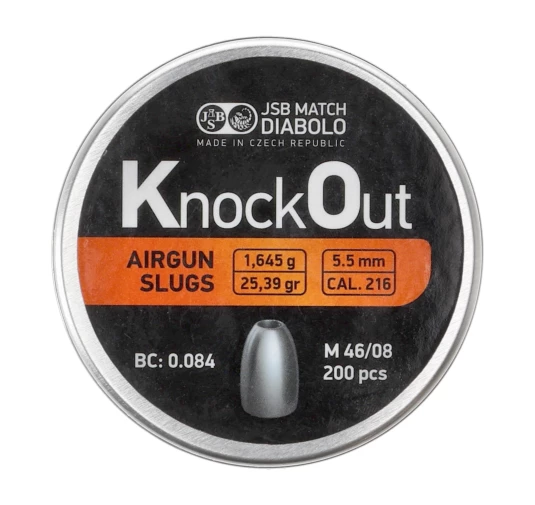 Śrut diabolo JSB KnockOut Slugs 5,5 mm 200 szt.