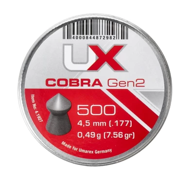Śrut diabolo UX Cobra gen 2. 4,5 mm 500 szt.
