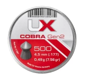 Śrut diabolo UX Cobra gen 2. 4,5 mm 500 szt. Śrut diabolo UX Cobra gen 2. 4,5 mm 500 szt.