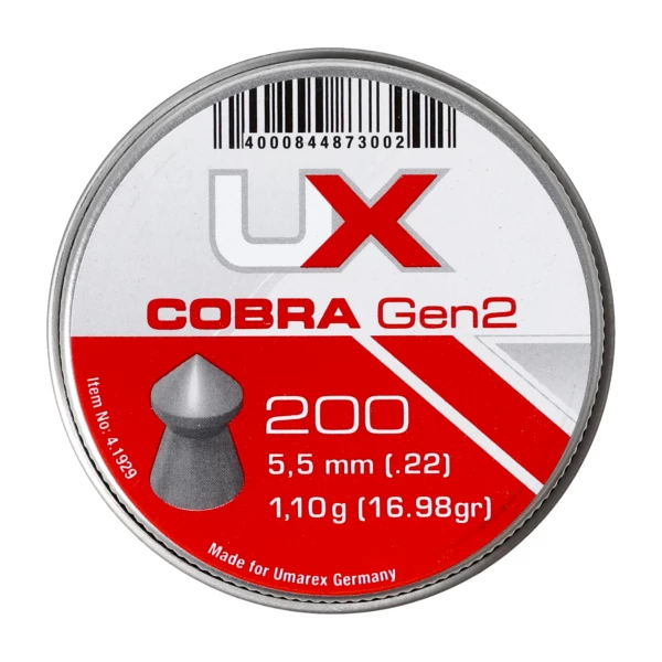 Śrut diabolo UX Cobra gen 2. 5,5 mm 200 szt. Śrut diabolo UX Cobra gen 2. 5,5 mm 200 szt.