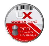 Śrut diabolo UX Cobra gen 2. 5,5 mm 200 szt. Śrut diabolo UX Cobra gen 2. 5,5 mm 200 szt.