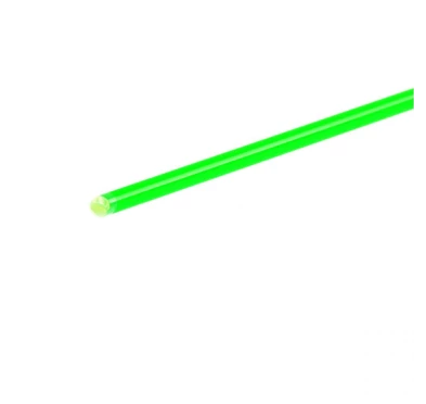 Światłowód zielony o średnicy 1,5 mm, długości 10 cm