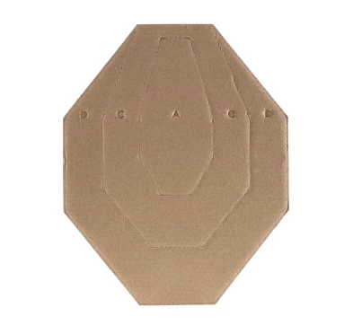 Tarcza kartonowa Range Solutions IPSC MINI połówki biało-brązowe 50 szt.