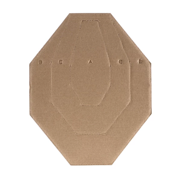 Tarcza kartonowa Range Solutions IPSC MINI połówki biało-brązowe 50 szt. Tarcza kartonowa Range Solutions IPSC MINI połówki biało-brązowe 50 szt.