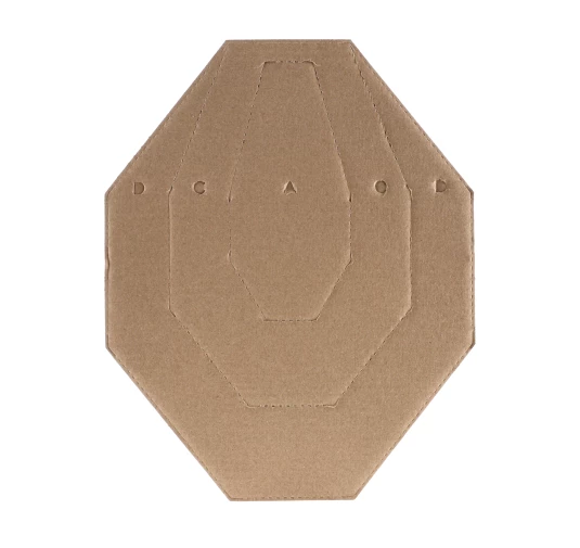 Tarcza kartonowa Range Solutions IPSC MINI połówki biało-brązowe 50 szt.