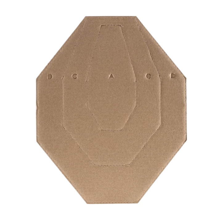 Tarcza kartonowa Range Solutions IPSC MINI połówki biało-brązowe 50 szt.