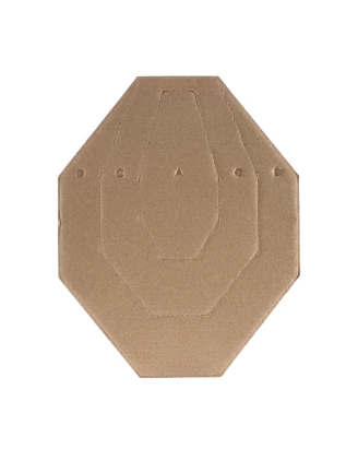 Tarcza kartonowa Range Solutions IPSC MINI połówki biało-brązowe 50 szt.