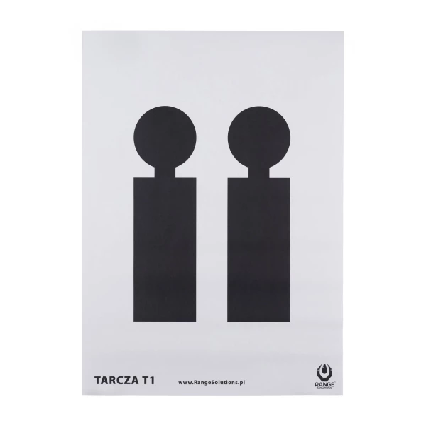 Tarcze strzeleckie Range Solutions T1 50szt Tarcze strzeleckie Range Solutions T1 50szt