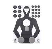 Tarcze strzeleckie Range Solutions Z-TAC 50szt Sylwetka Taktyczna