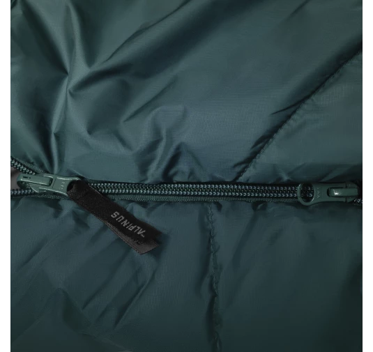Śpiwór Alpinus Fiber Pro 800 dla leworęcznych, zielony