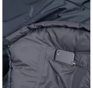Śpiwór Alpinus Fiber Pro 1100 dla praworęcznych, szary