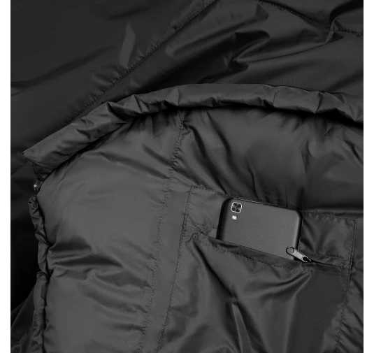 Śpiwór Alpinus Fiber Pro 1300 dla leworęcznych, antracytowy