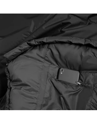 Śpiwór Alpinus Fiber Pro 1300 dla leworęcznych, antracytowy