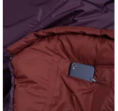 Śpiwór Alpinus Fiber Pro WS 1100 dla leworęcznych, burgundowy Śpiwór Alpinus Fiber Pro WS 1100 dla leworęcznych, burgundowy