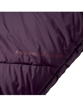 Śpiwór Alpinus Fiber Pro WS 1100 dla leworęcznych, burgundowy