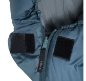 Śpiwór Alpinus Fiber Pro WS 1300 dla leworęcznych, szałwiowy