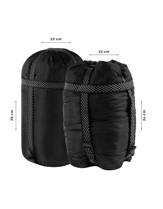 Śpiwór Alpinus Fiber Pro WS 1300 dla leworęcznych, szałwiowy