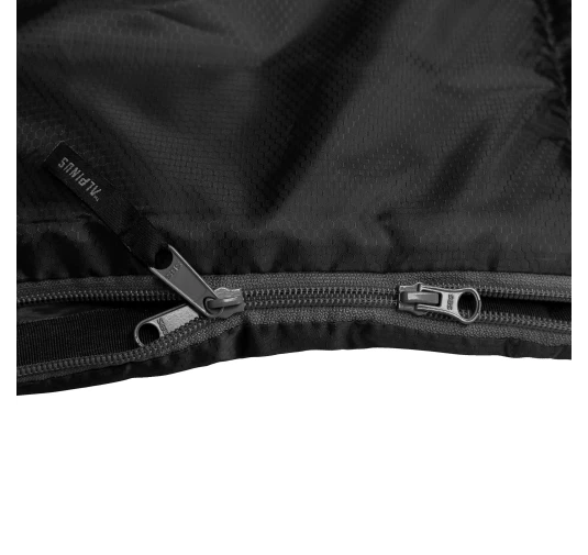 Śpiwór Alpinus Warm 1500 Praworęcznych, czarny