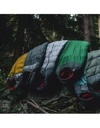 Śpiwór puchowy Robens Serac 300 dla leworęcznych -4C (195 cm) - czarny