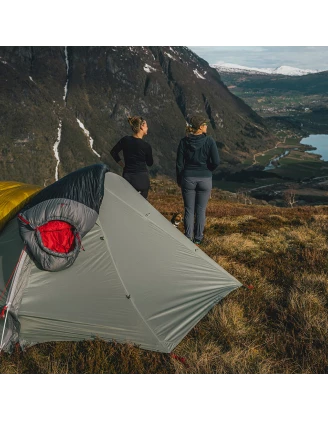 Śpiwór puchowy Robens Serac 300 dla leworęcznych -4C (195 cm) - czarny