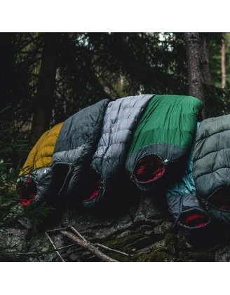 Śpiwór puchowy Robens Serac 900 dla leworęcznych -20C (195 cm) - czarny