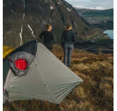 Śpiwór puchowy Robens Serac 900 dla leworęcznych -20C (195 cm) - czarny