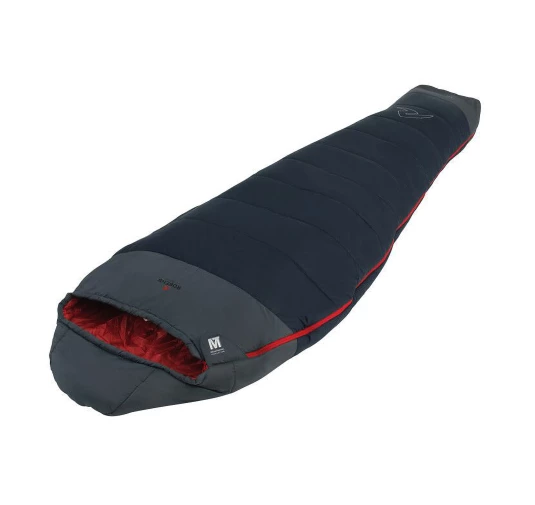 Śpiwór syntetyczny Robens Moraine II dla praworęcznych +5 (195 cm) - granatowy