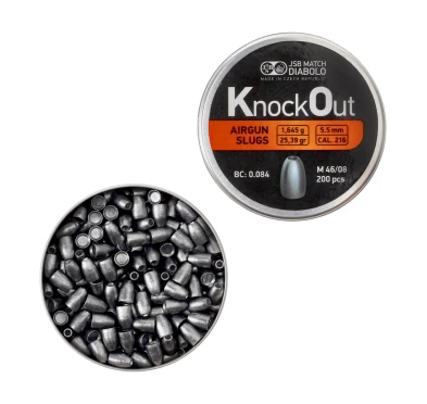 Śrut diabolo JSB KnockOut Slugs 5,5 mm 200 szt.