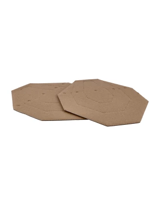 Tarcza kartonowa Range Solutions IPSC MINI połówki biało-brązowe 50 szt.