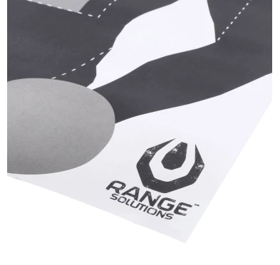 Tarcze strzeleckie Range Solutions Z-TAC 50szt Sylwetka Taktyczna