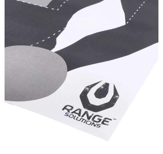 Tarcze strzeleckie Range Solutions Z-TAC 50szt Sylwetka Taktyczna