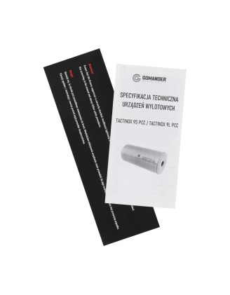 Tłumik Gomander Tactinox DT 9 L PCC 1/2x36 TPI Czarny