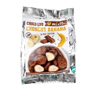 Chrupiące banany w czekoladzie Mixit do kieszeni 70 g