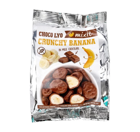 Chrupiące banany w czekoladzie Mixit do kieszeni 70 g